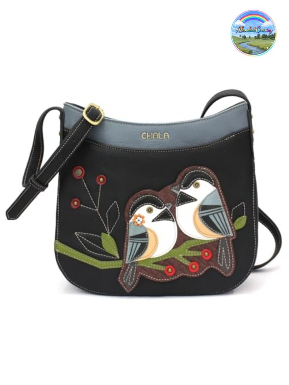 Faux Leather Crossbody Purse with Adjustable Strap Hobo Bag Crescent Shape